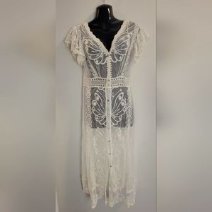 Off white lace Zara dress